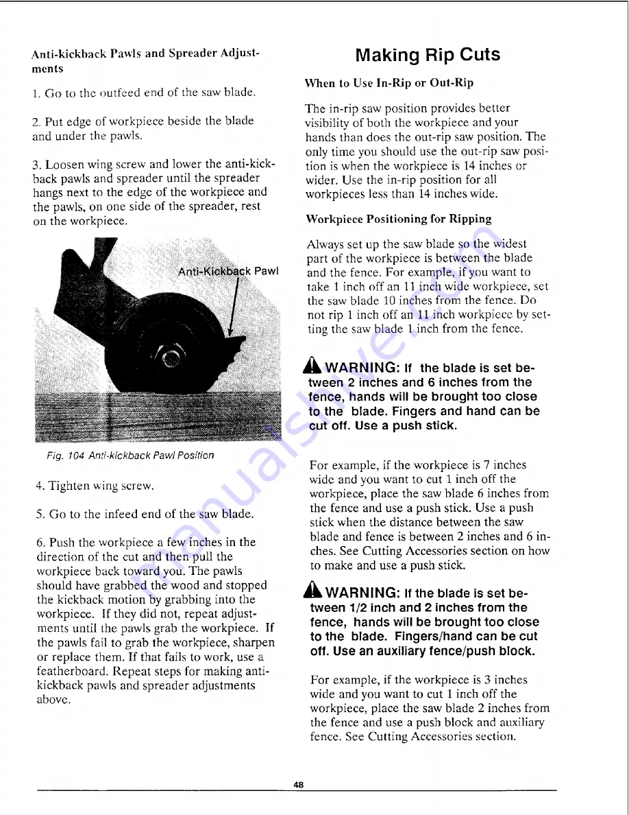 Craftsman 113.198111 Operator'S Manual Download Page 48