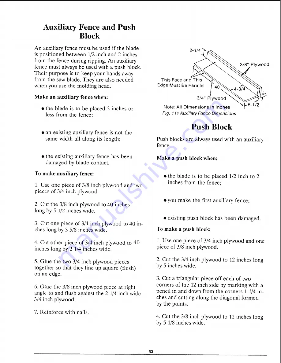 Craftsman 113.198111 Operator'S Manual Download Page 53