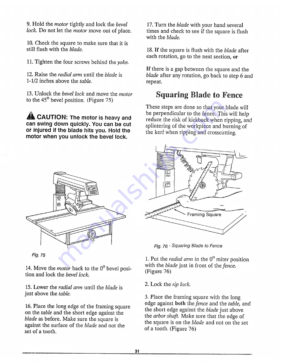 Craftsman 113.198211 Operator'S Manual Download Page 31