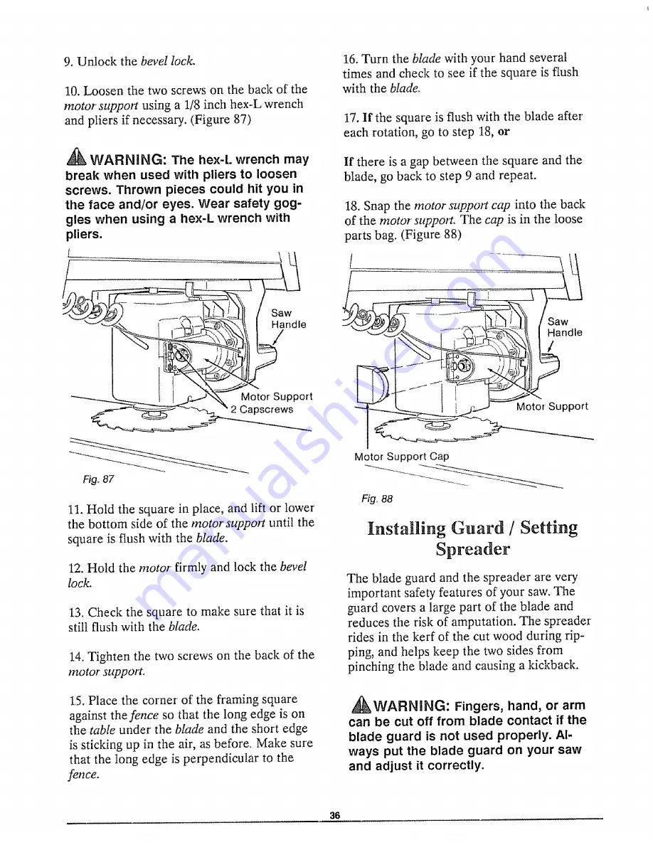 Craftsman 113.198211 Скачать руководство пользователя страница 36