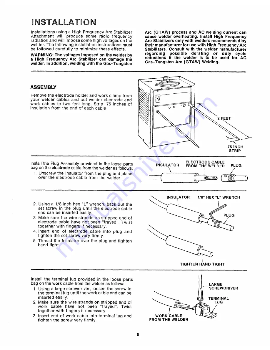 Craftsman 113.201170 Owner'S Manual Download Page 5