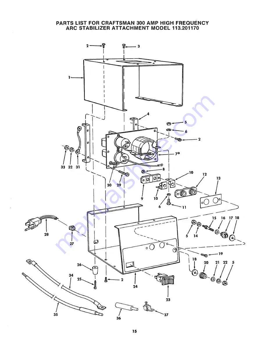 Craftsman 113.201170 Скачать руководство пользователя страница 15