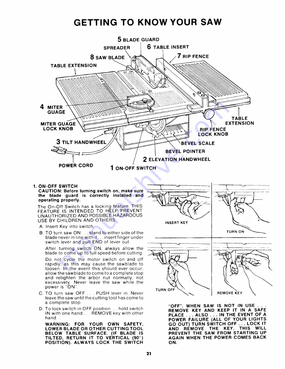 Craftsman 113.221620 Owner'S Manual Download Page 21