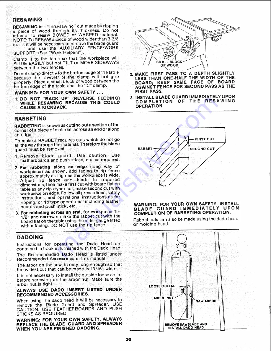 Craftsman 113.226640 Owner'S Manual Download Page 30