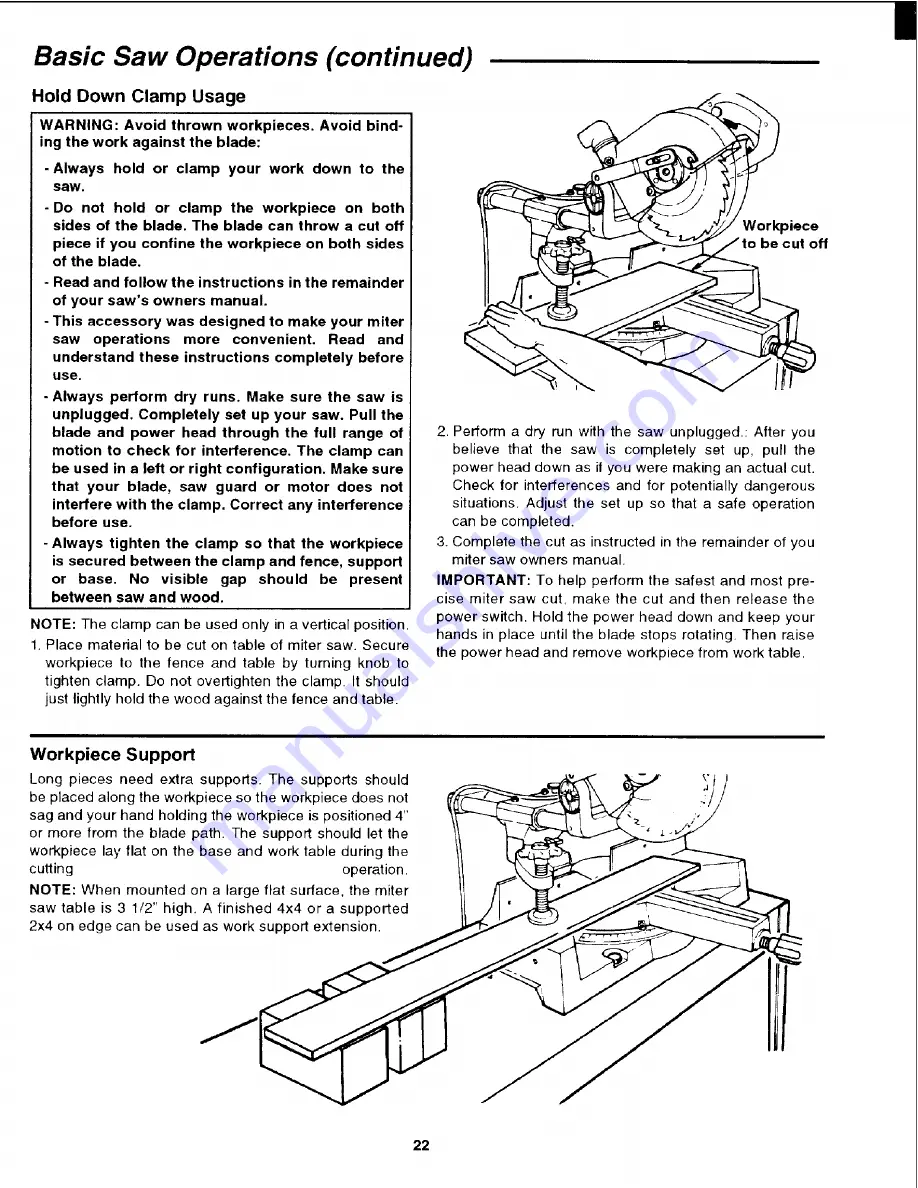 Craftsman 113.234940 Owner'S Manual Download Page 22