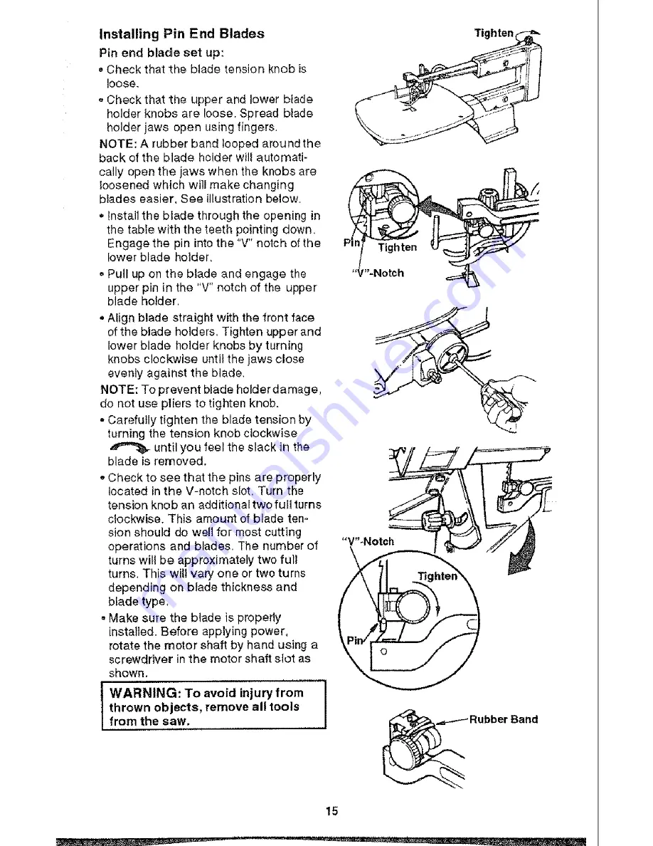 Craftsman 113.236090 Owner'S Manual Download Page 15