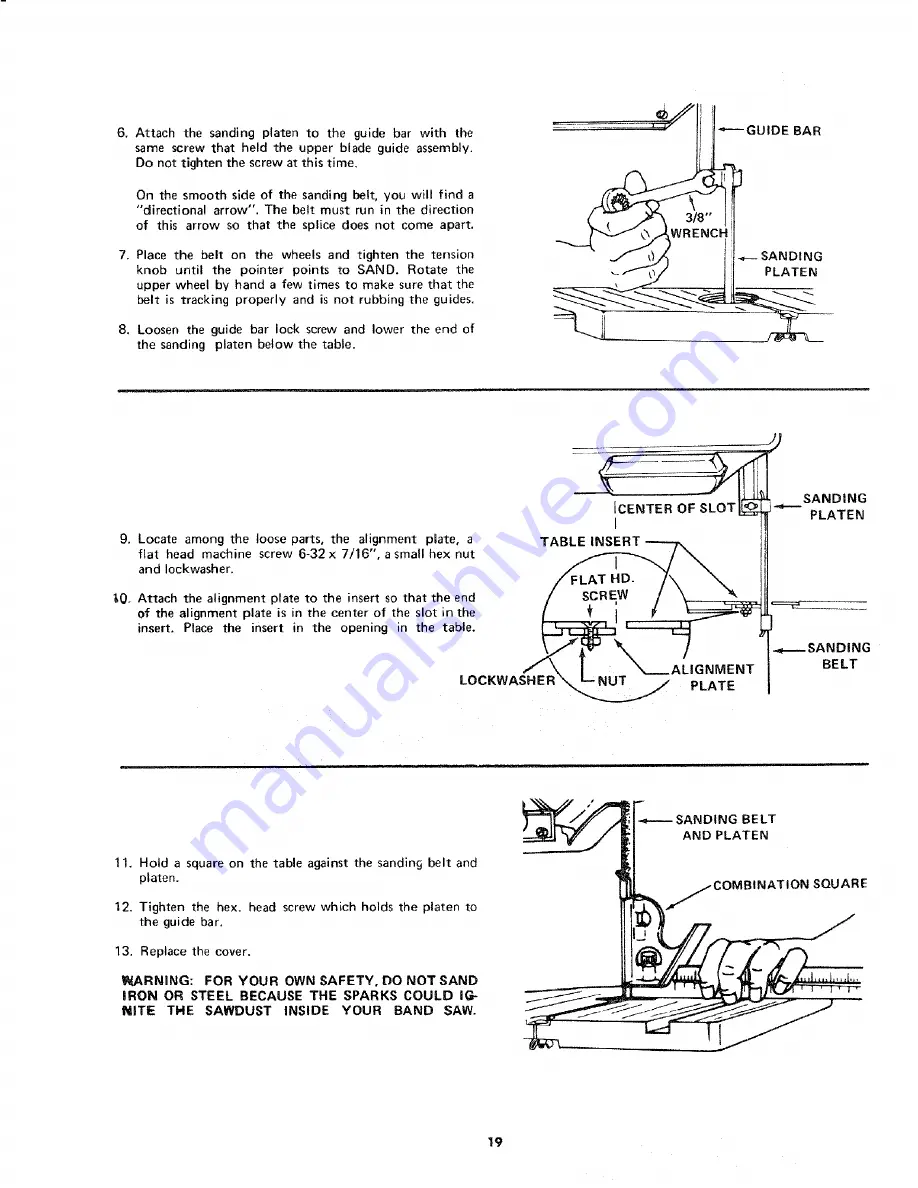 Craftsman 113.2433 Owner'S Manual Download Page 19