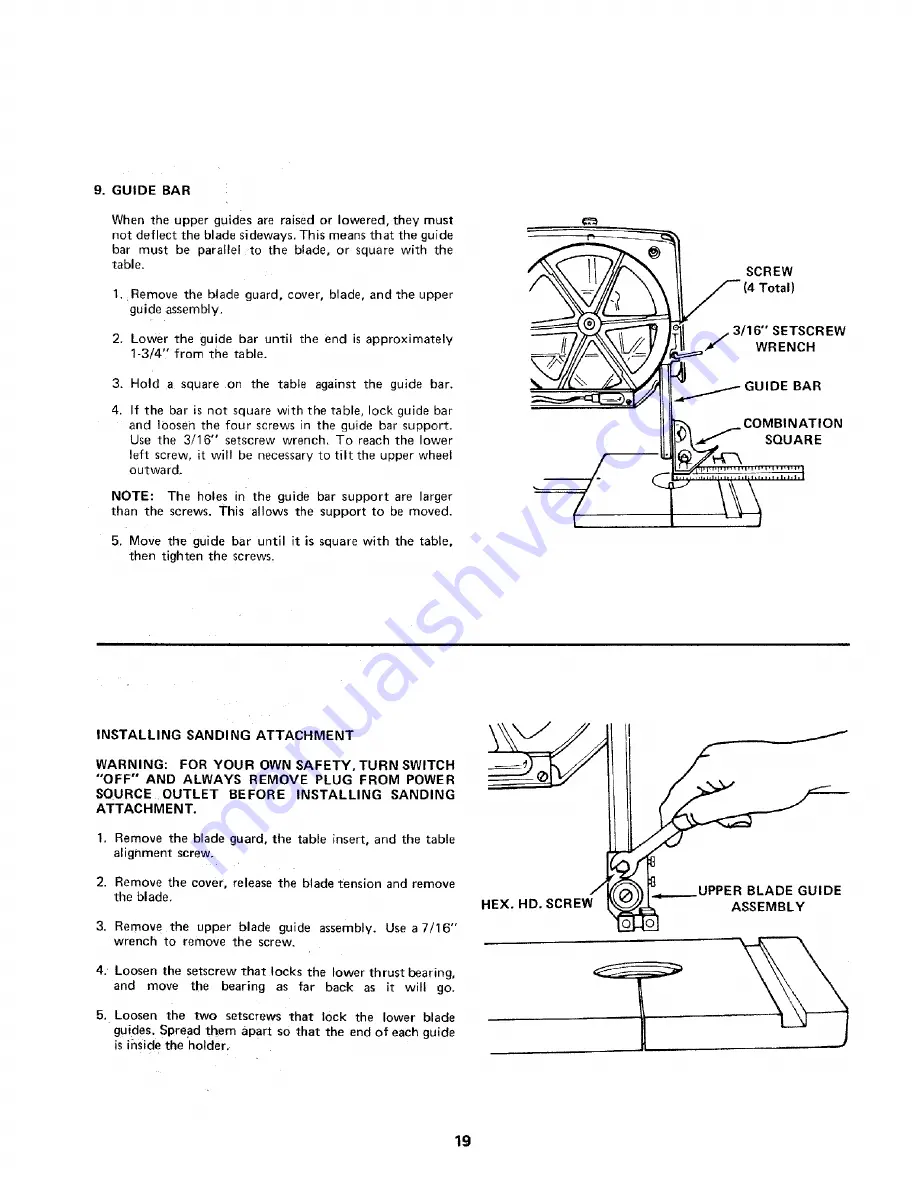 Craftsman 113.24350 Owner'S Manual Download Page 19