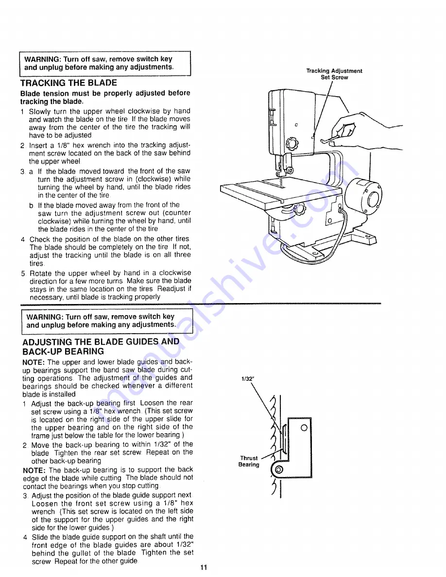 Craftsman 113.244501 Owner'S Manual Download Page 11