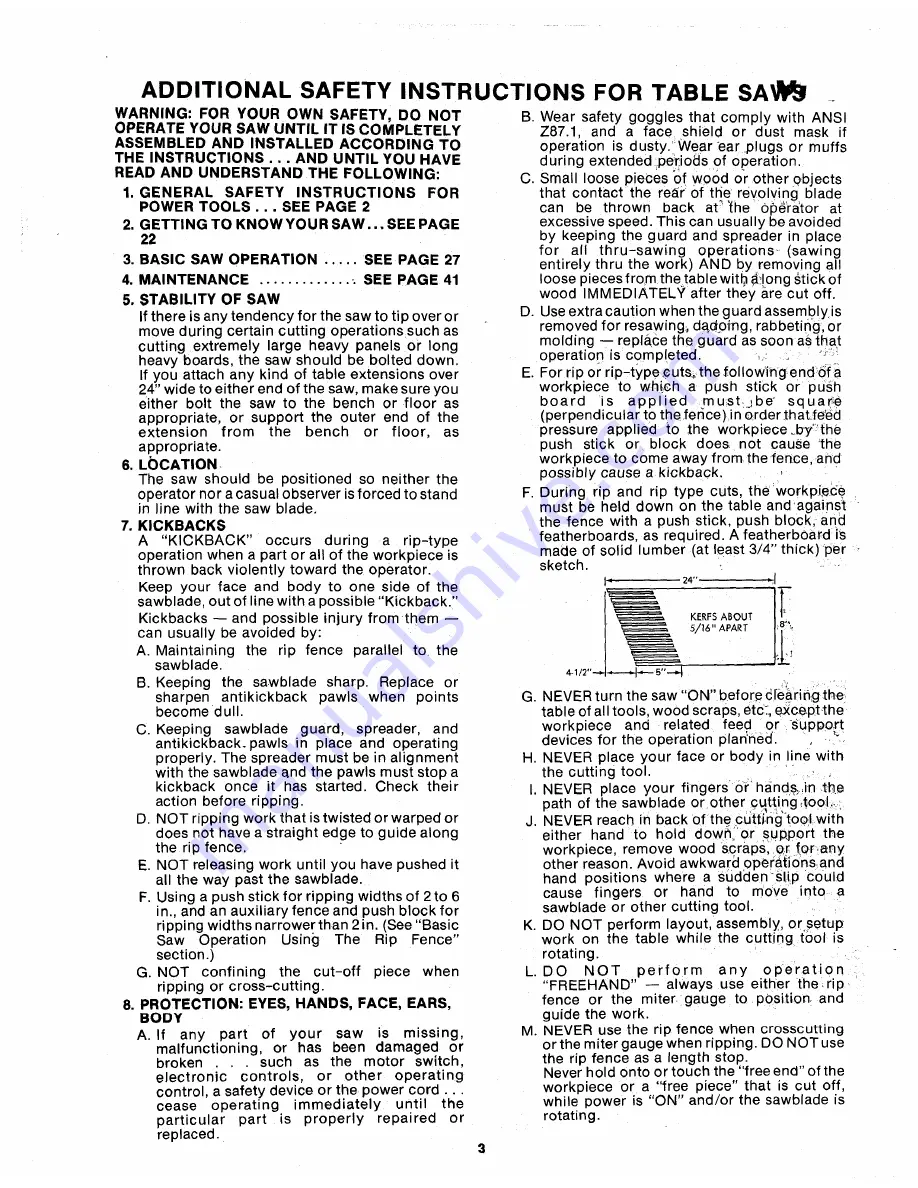 Craftsman 113.290600 Owner'S Manual Download Page 3