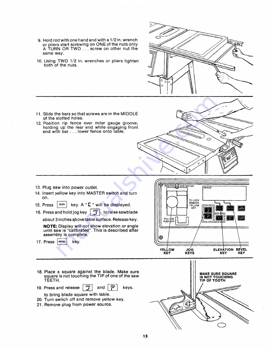 Craftsman 113.290600 Owner'S Manual Download Page 13