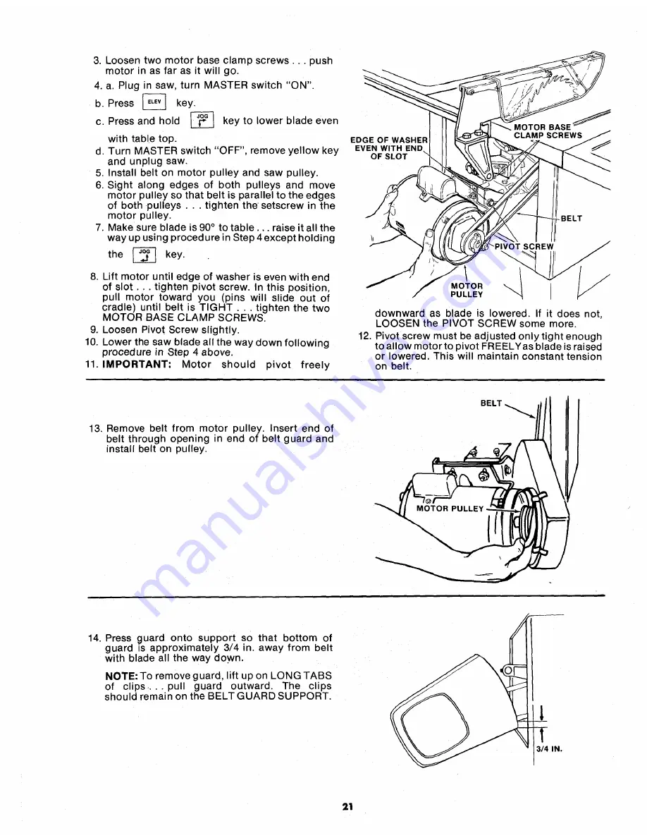 Craftsman 113.290600 Owner'S Manual Download Page 21