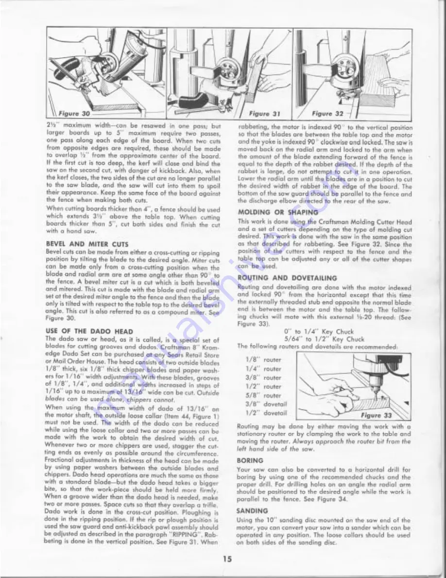 Craftsman 113.29401 Assembly, Operating Instructions And Parts List Download Page 15