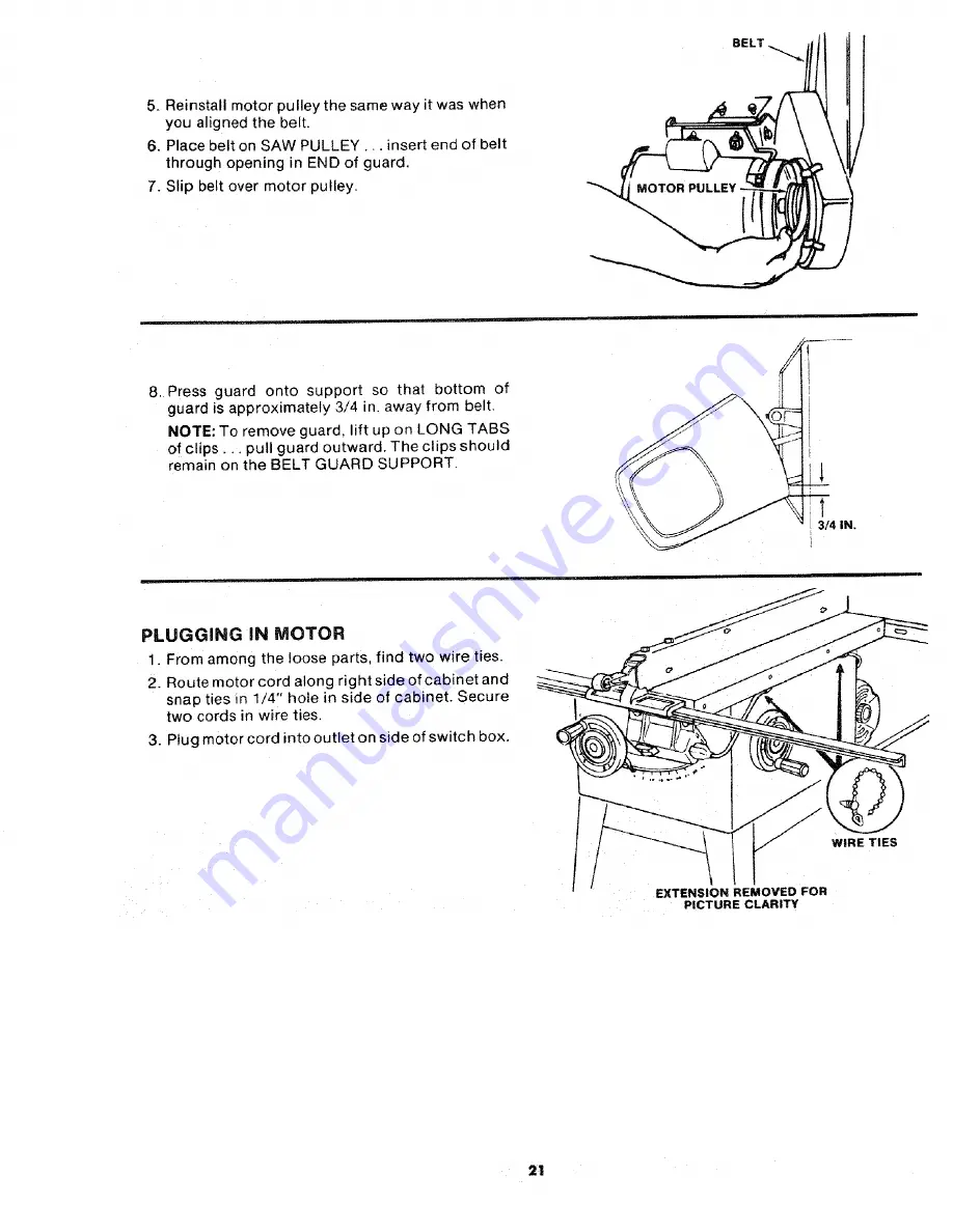 Craftsman 113.298720 Owner'S Manual Download Page 21