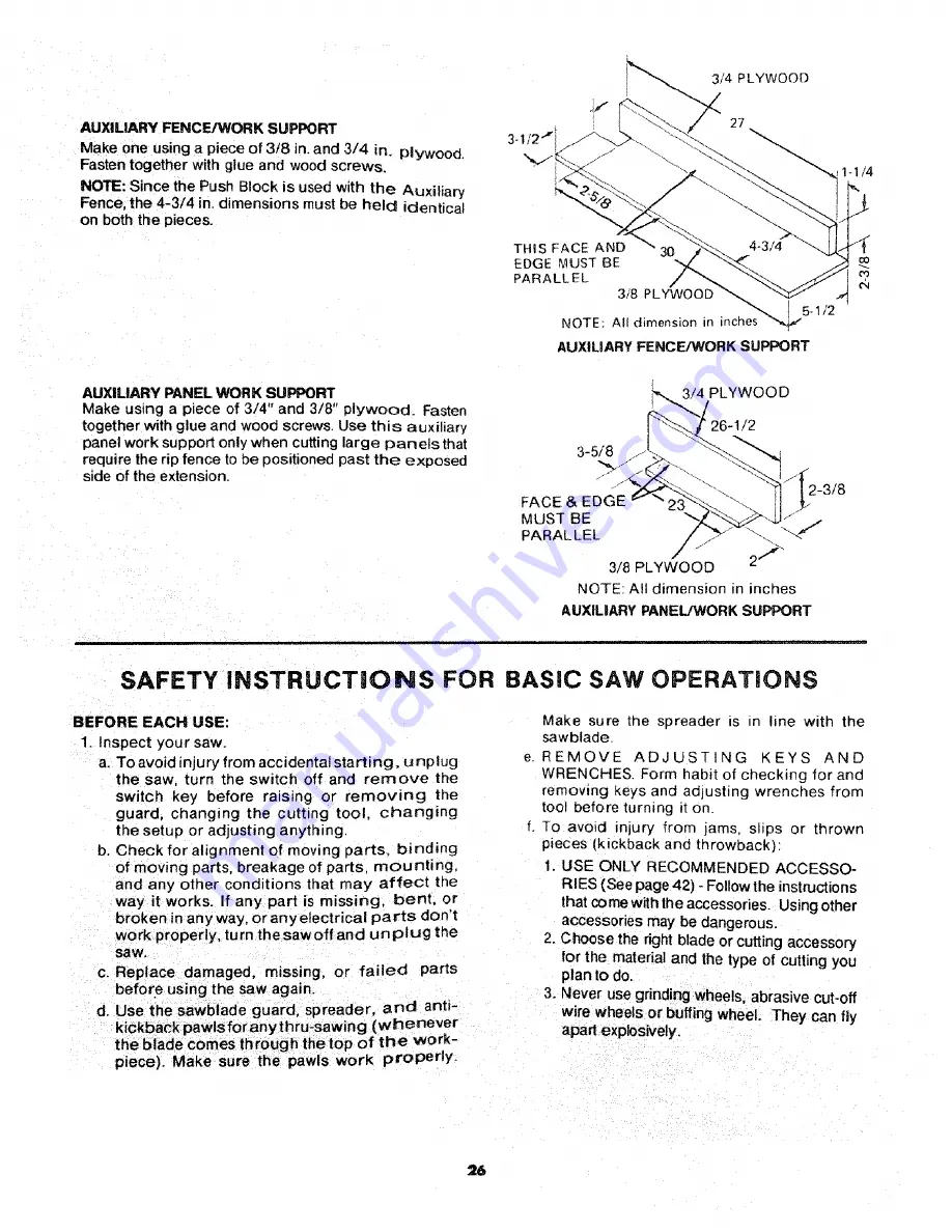 Craftsman 113.298720 Owner'S Manual Download Page 26