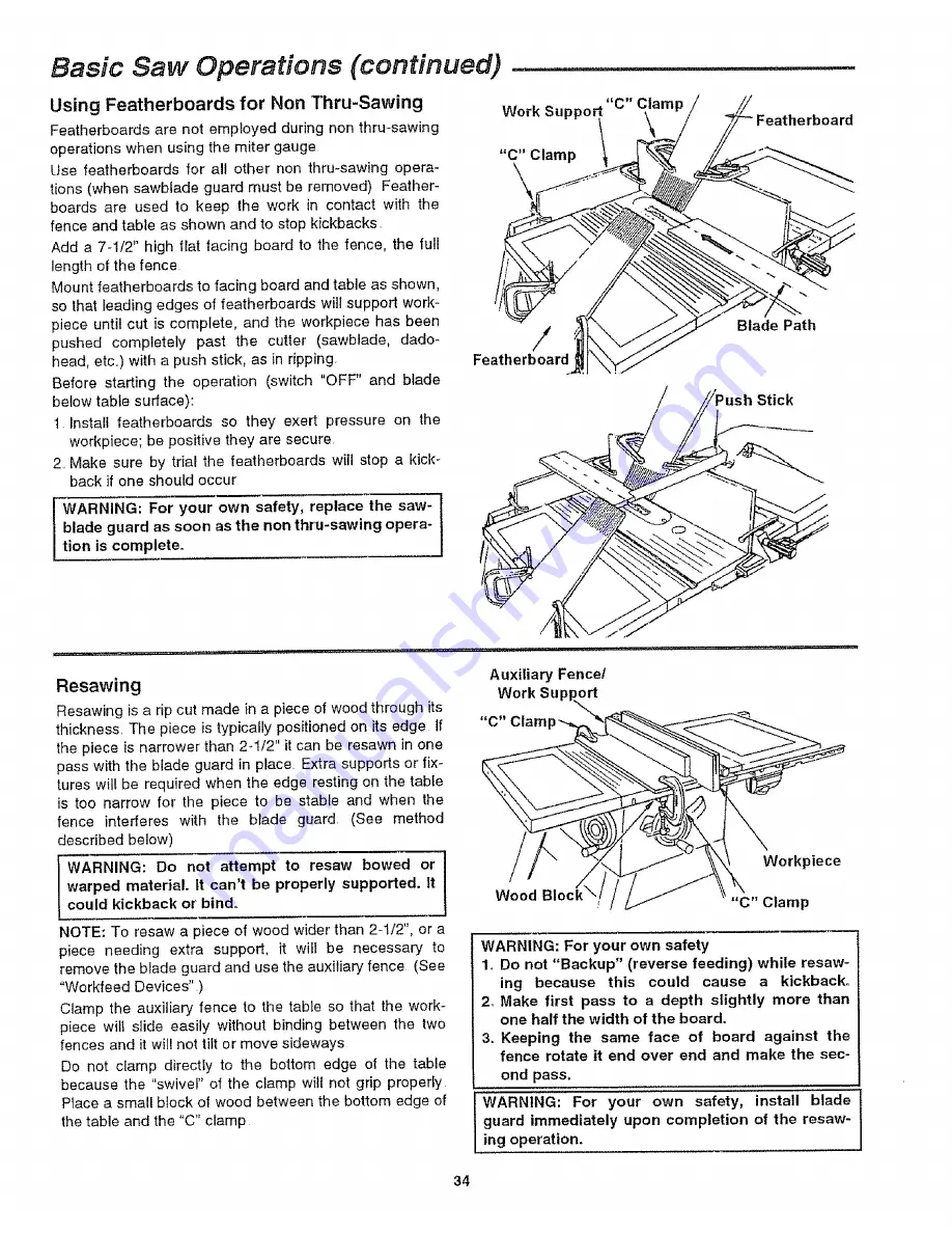 Craftsman 113.29921 Owner'S Manual Download Page 34