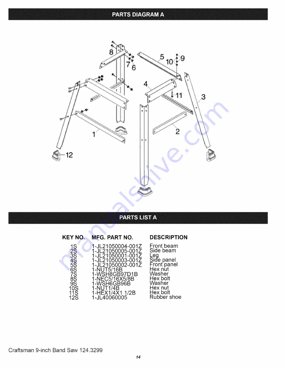 Craftsman 124.3299 Operator'S Manual Download Page 14