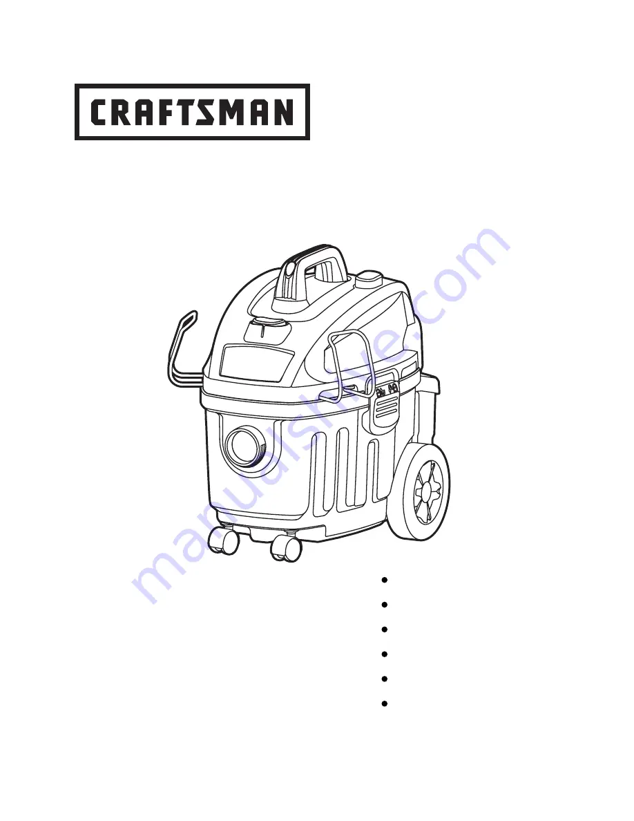 Craftsman 125.12002 Operator'S Manual Download Page 16