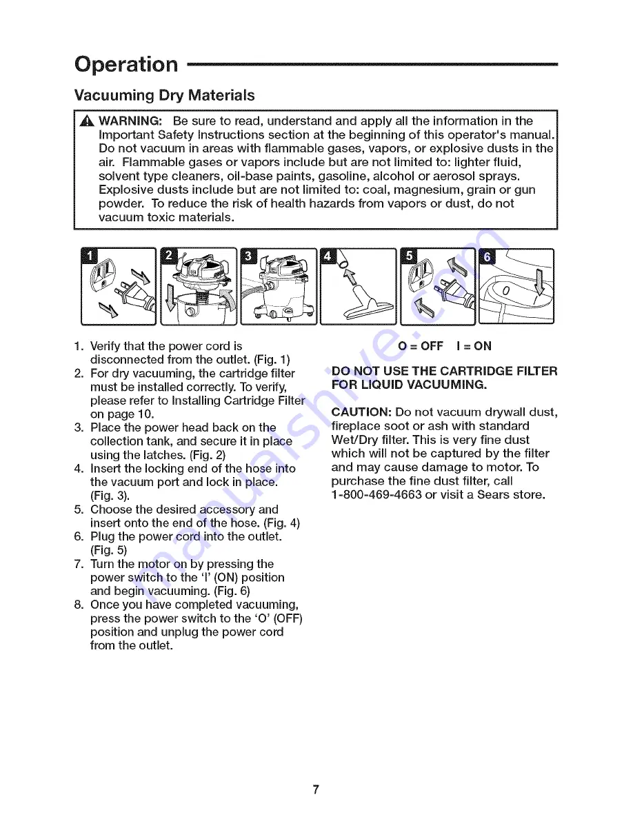 Craftsman 125.12007 Operator'S Manual Download Page 7