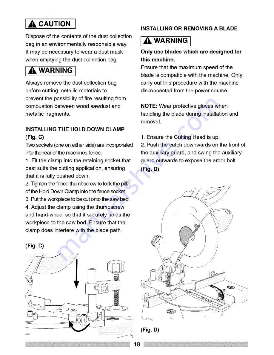 Craftsman 126.32565 Operator'S Manual Download Page 19