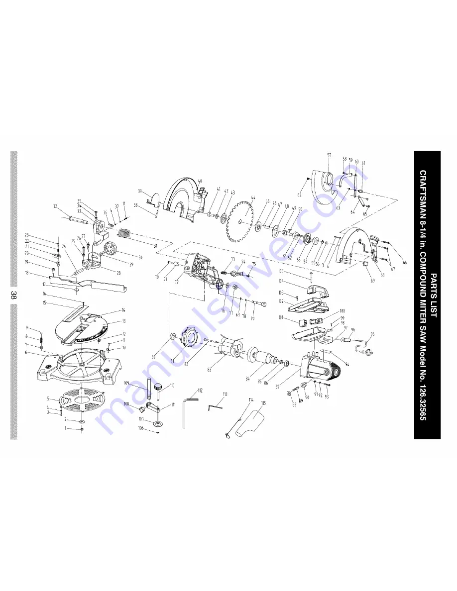 Craftsman 126.32565 Скачать руководство пользователя страница 38