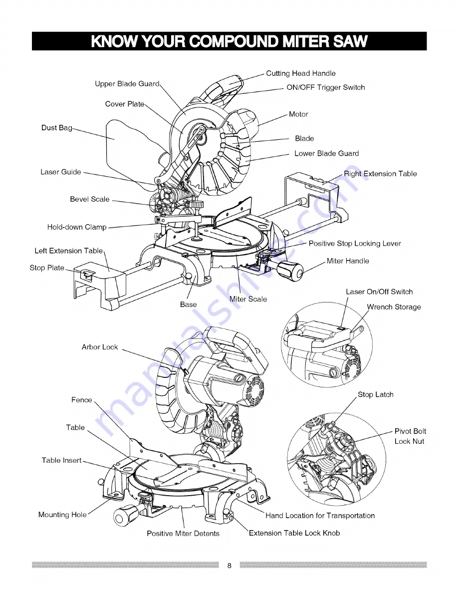 Craftsman 137.212310 Operator'S Manual Download Page 8