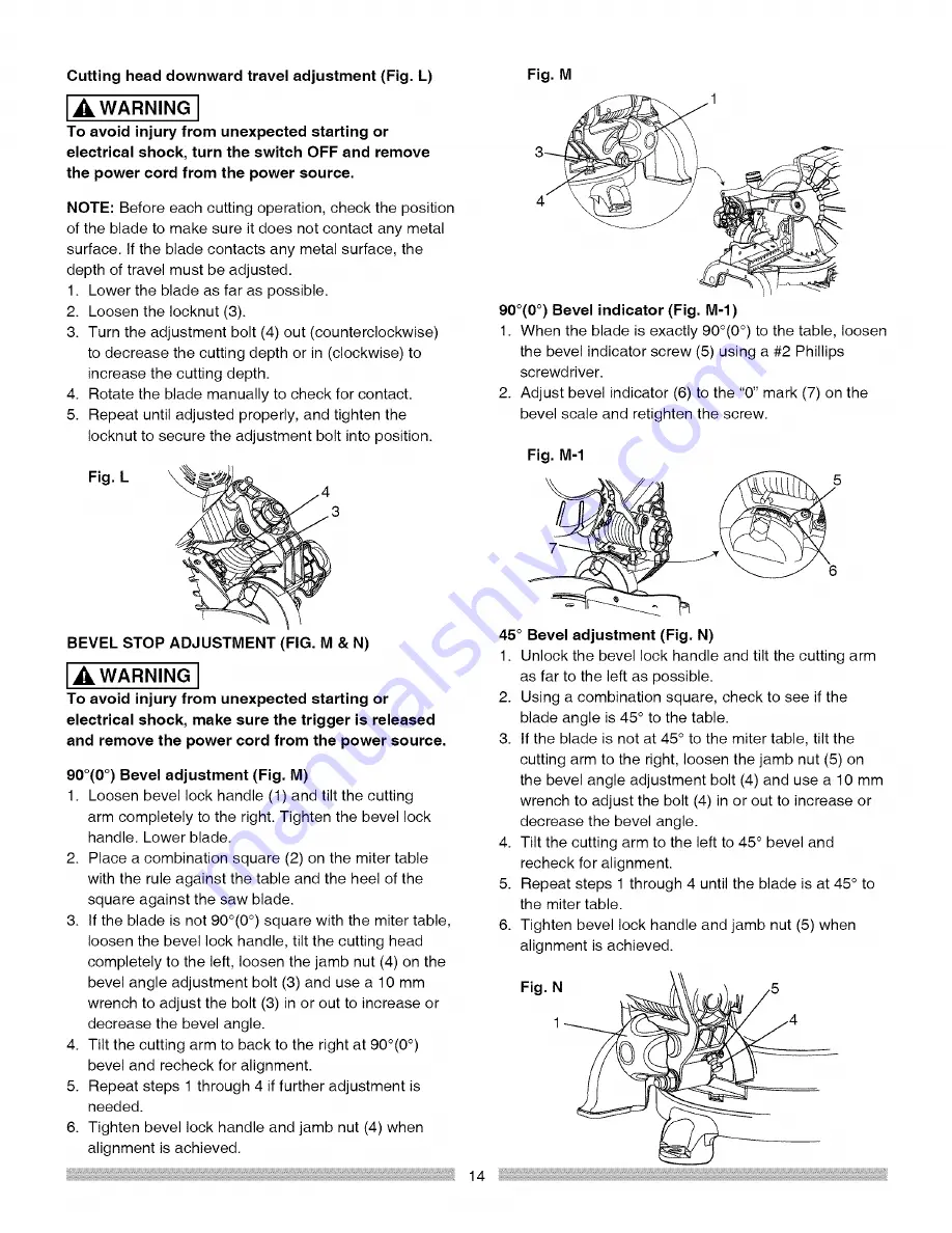 Craftsman 137.212310 Operator'S Manual Download Page 14