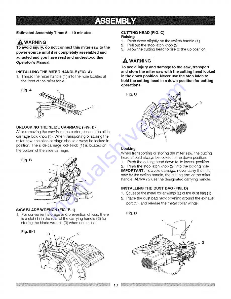 Craftsman 137.212370 Скачать руководство пользователя страница 10