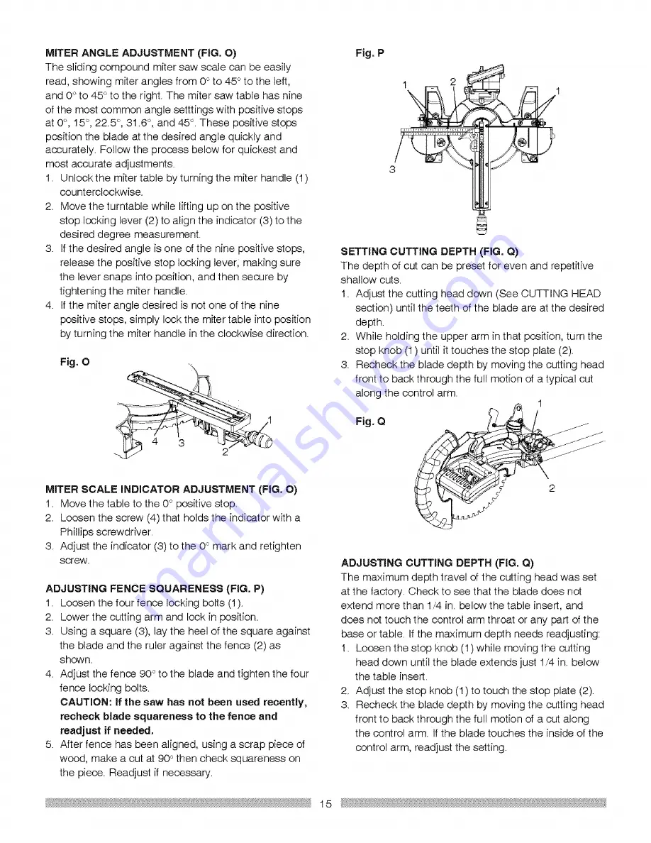 Craftsman 137.212370 Operator'S Manual Download Page 15