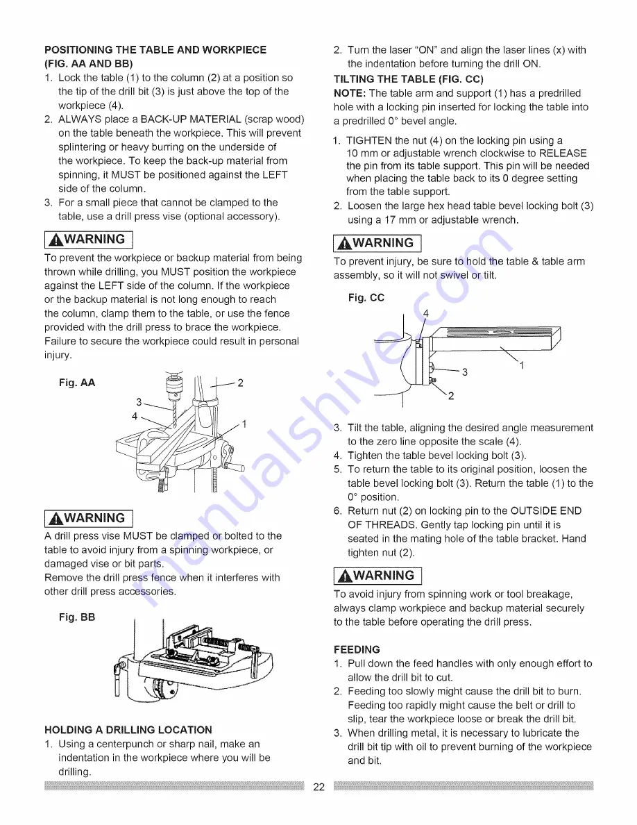 Craftsman 137.219001 Скачать руководство пользователя страница 22