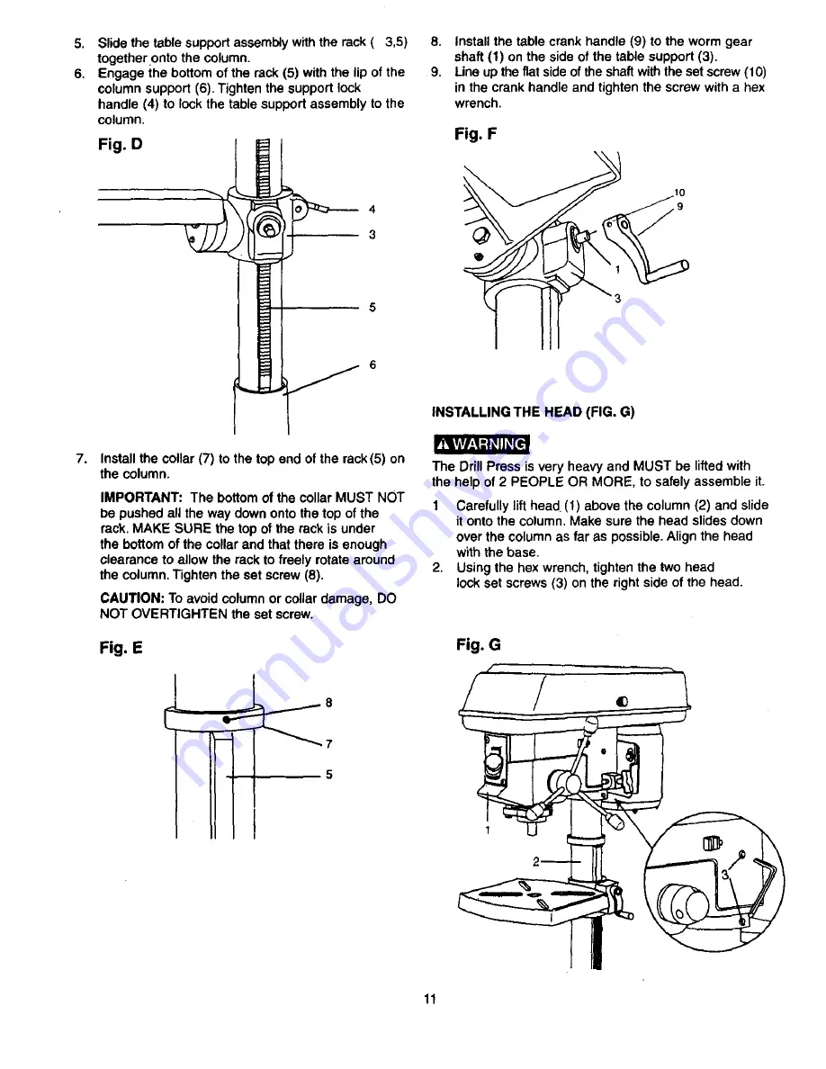 Craftsman 137.219120 Скачать руководство пользователя страница 11