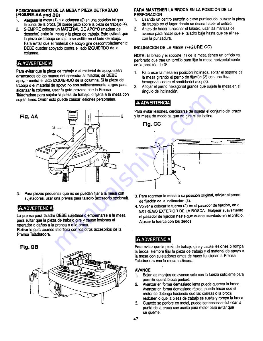 Craftsman 137.219120 Скачать руководство пользователя страница 47