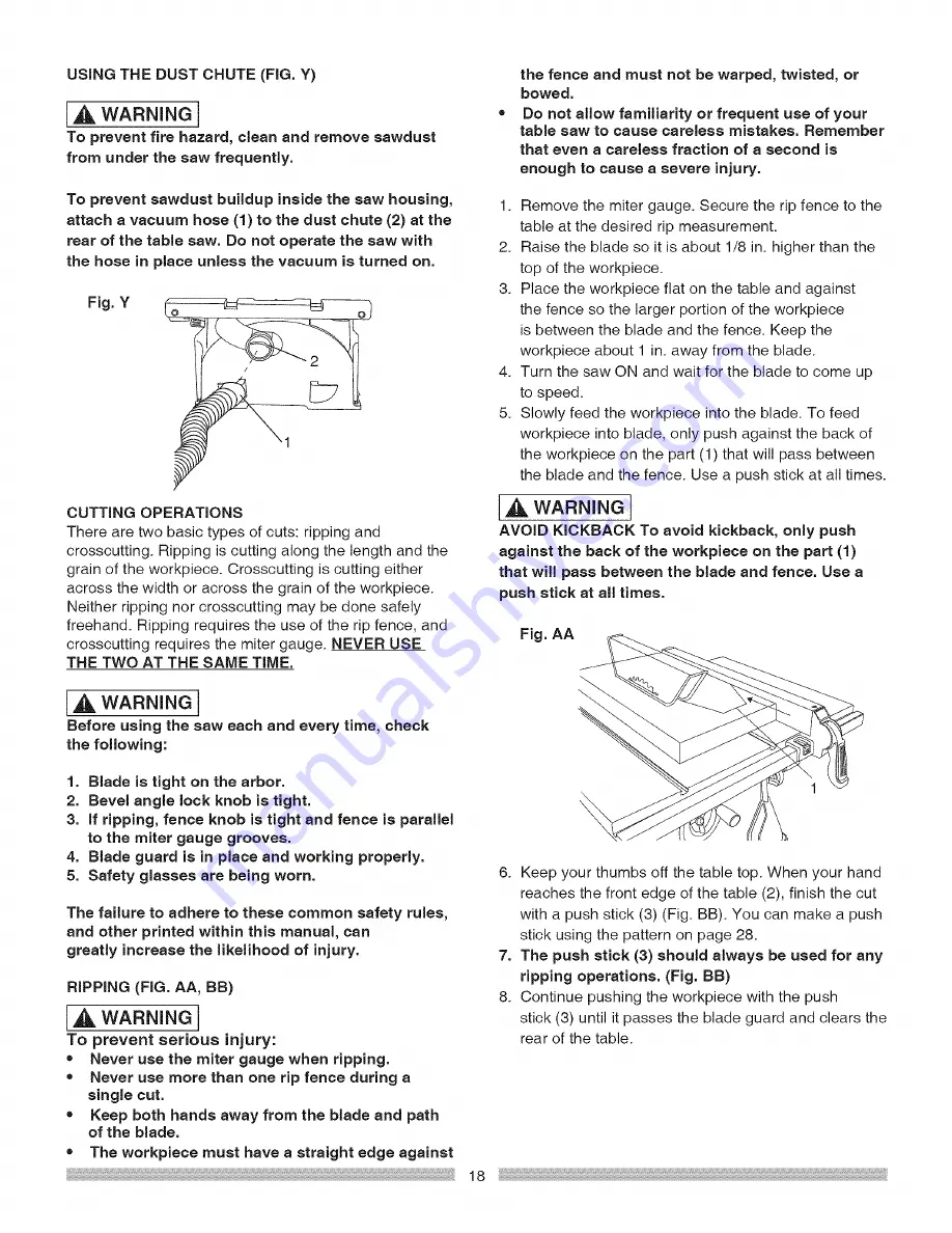 Craftsman 137.24885 Operator'S Manual Download Page 18