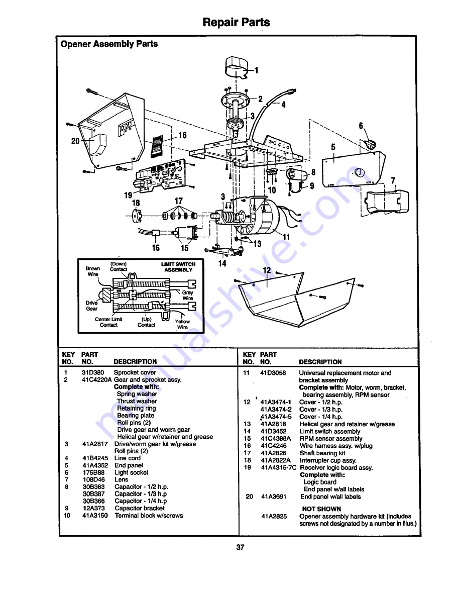 Craftsman 139.53225SRT1 Owner'S Manual Download Page 37