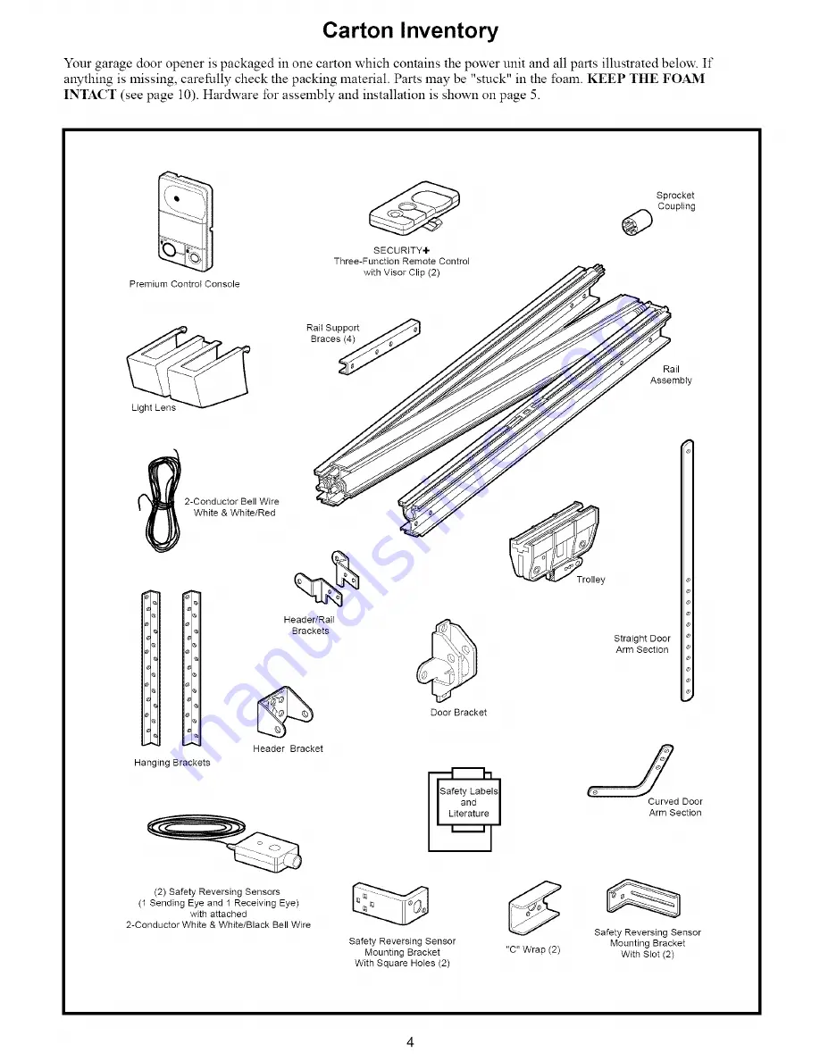 Craftsman 139.53663SRT Owner'S Manual Download Page 4