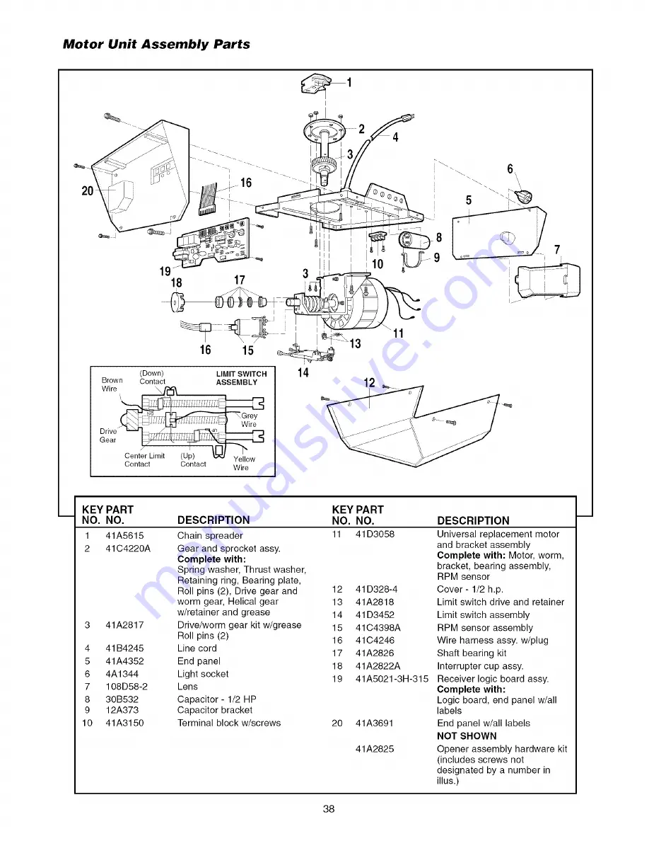 Craftsman 139.53910D Owner'S Manual Download Page 38