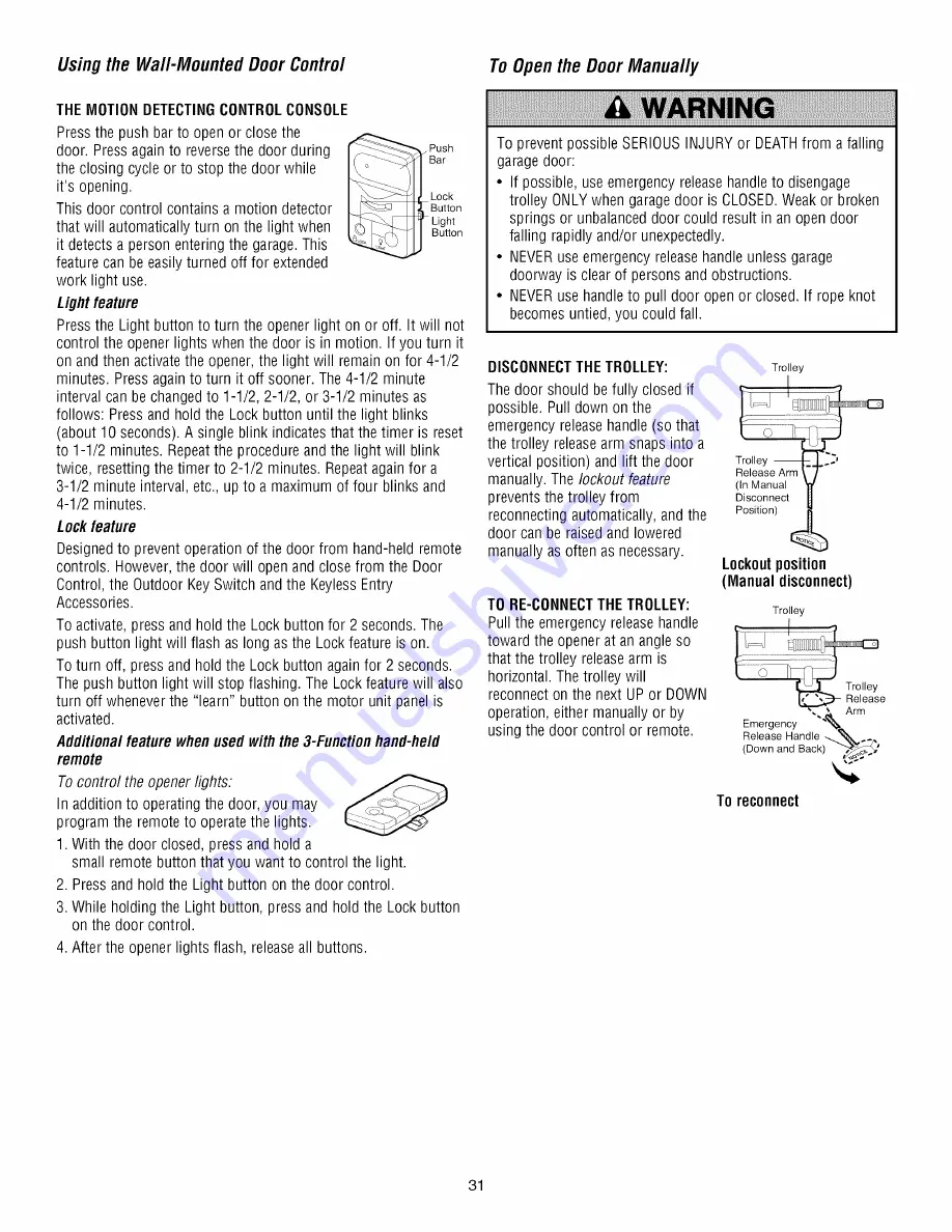 Craftsman 139.53916D Owner'S Manual Download Page 31