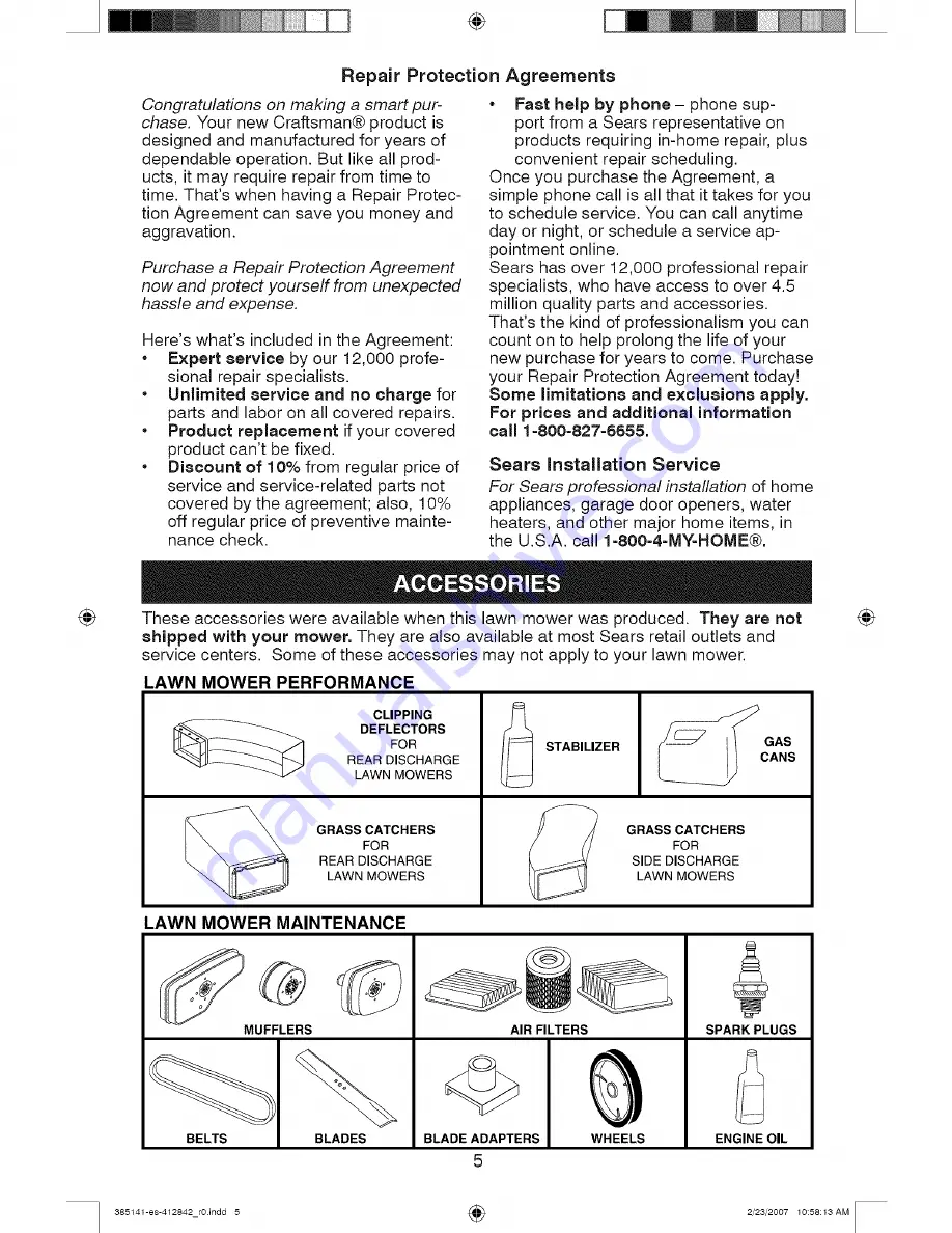 Craftsman 141 Owner'S Manual Download Page 5