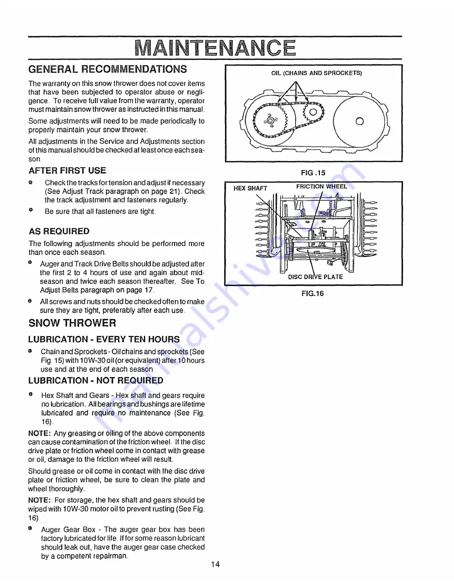 Craftsman 143.804062 Owner'S Manual Download Page 14