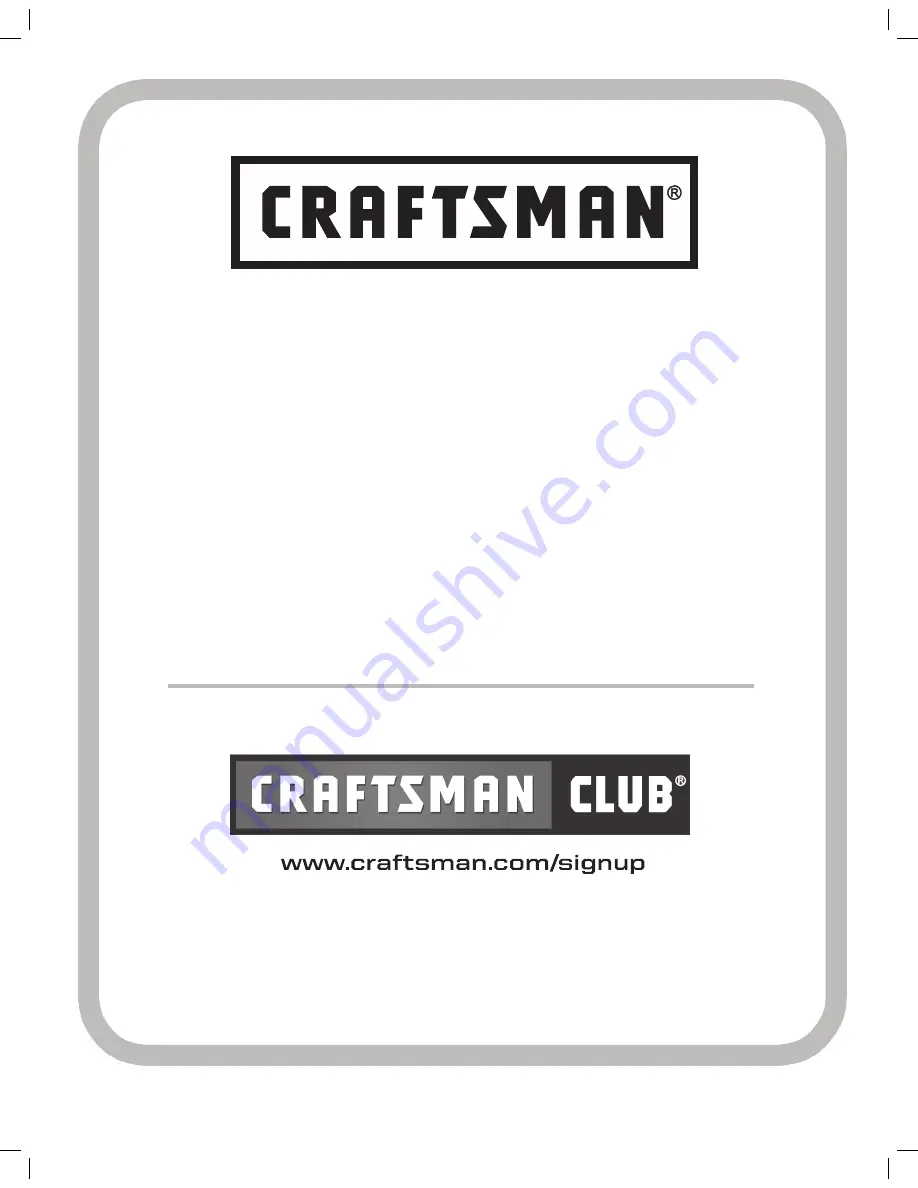 Craftsman 14HQ006 Quick Reference Manual Download Page 24