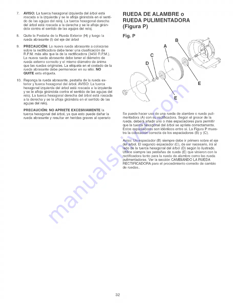 Craftsman 152.211620 Owner'S Manual Download Page 32