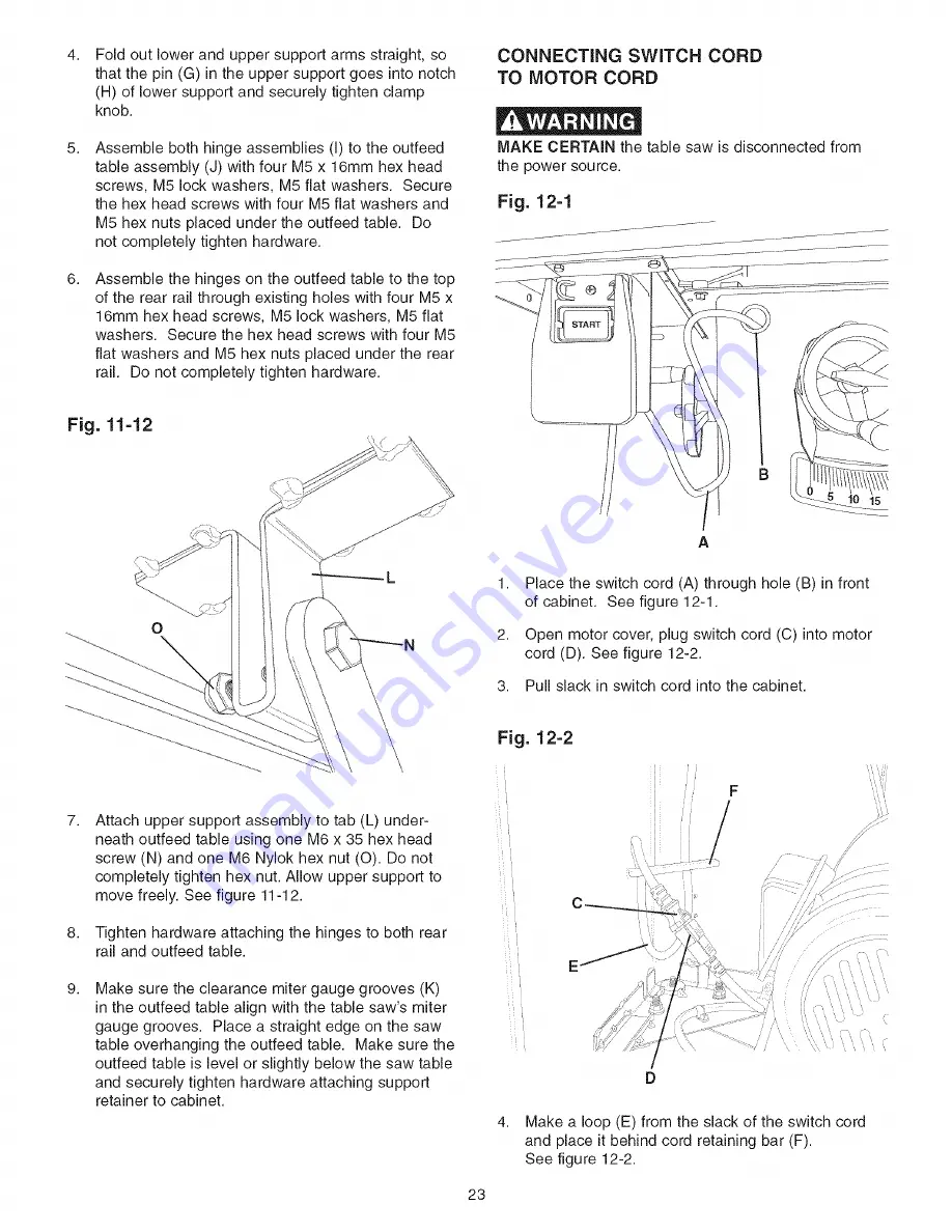 Craftsman 152.221240 Owner'S Manual Download Page 23