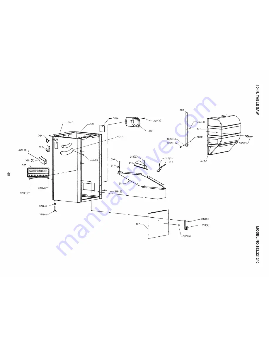 Craftsman 152.221240 Скачать руководство пользователя страница 45