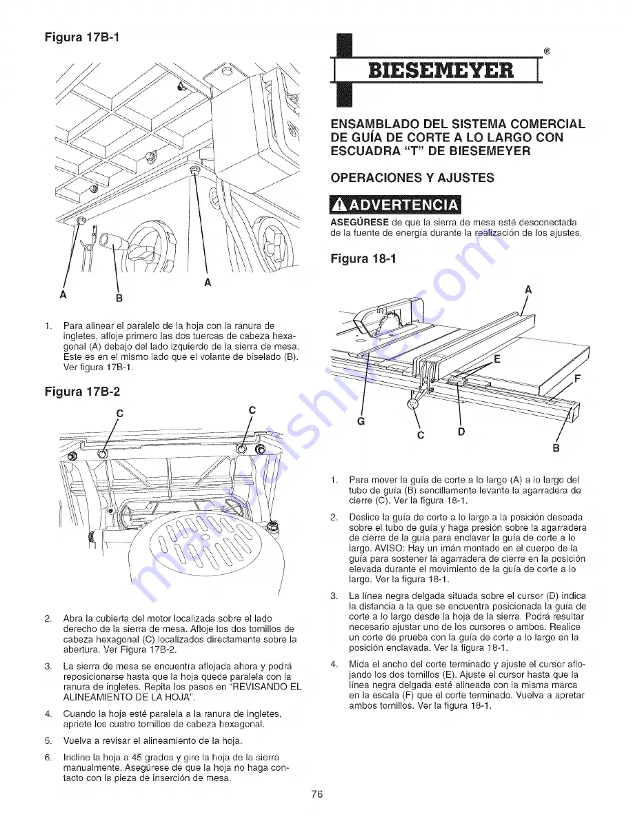 Craftsman 152.221240 Скачать руководство пользователя страница 76