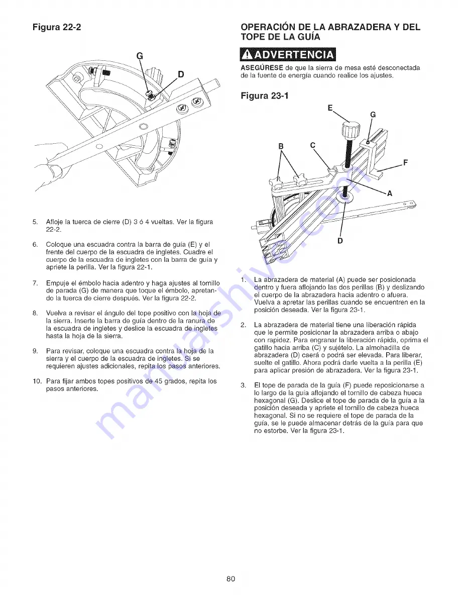 Craftsman 152.221240 Owner'S Manual Download Page 80