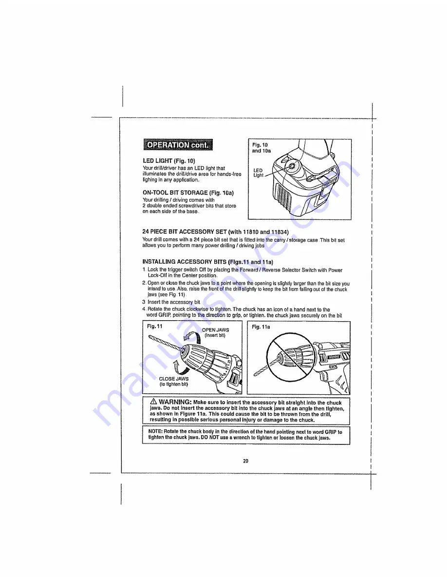 Craftsman 172.11810 Operator'S Manual Download Page 20