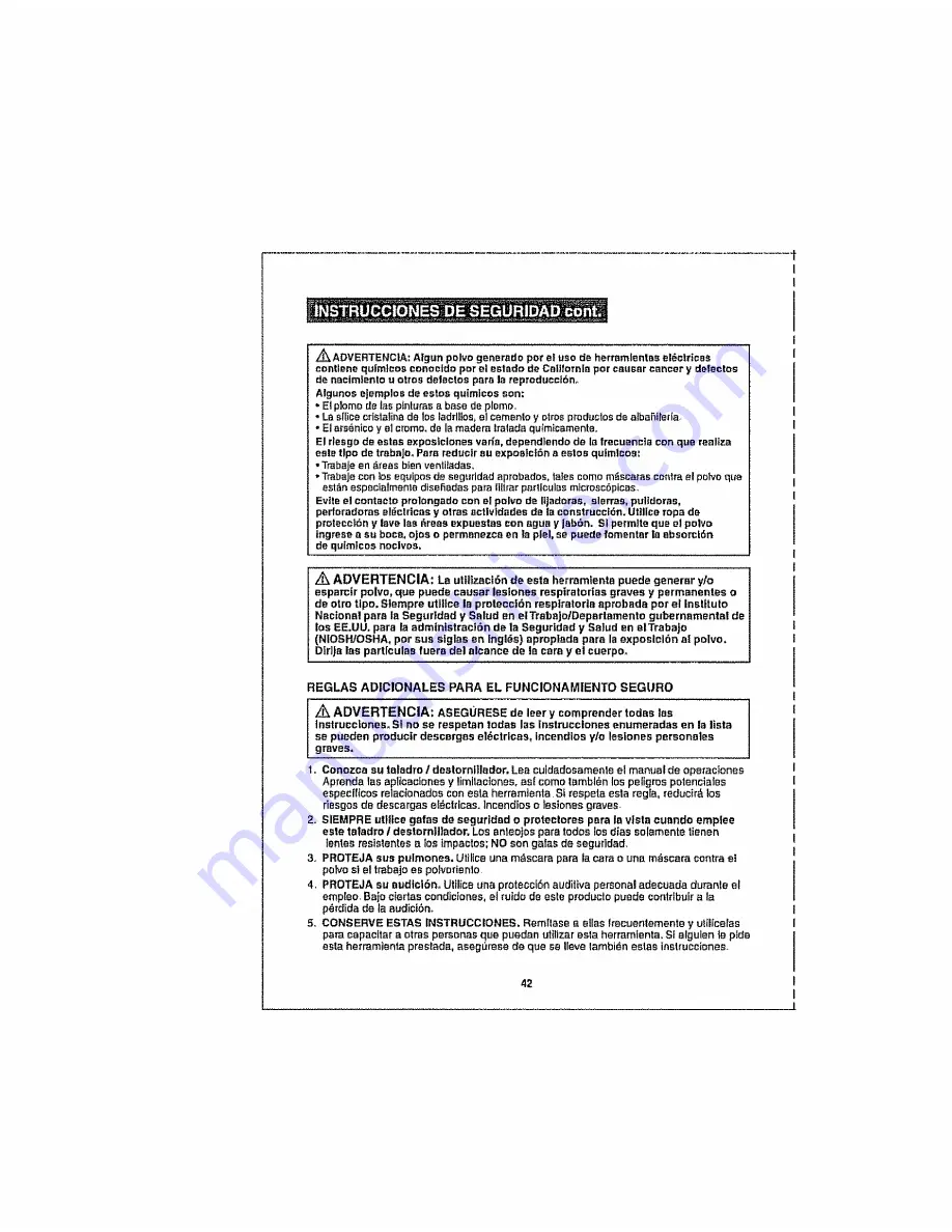 Craftsman 172.11810 Operator'S Manual Download Page 42