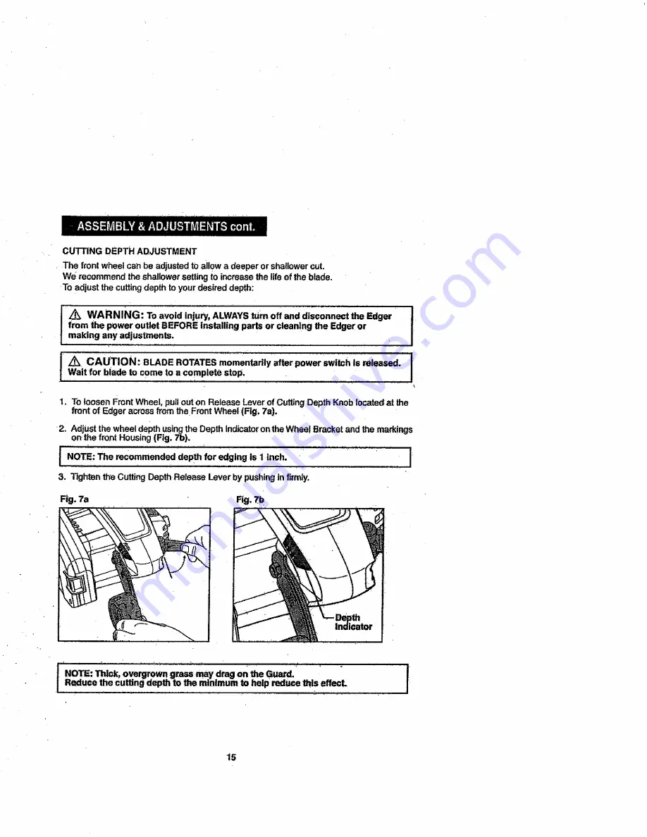 Craftsman 172.79183 Operator'S Manual Download Page 15