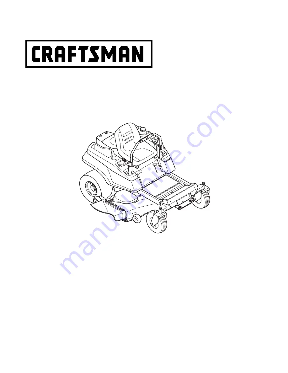 Craftsman 17AK2ACP099 Скачать руководство пользователя страница 1