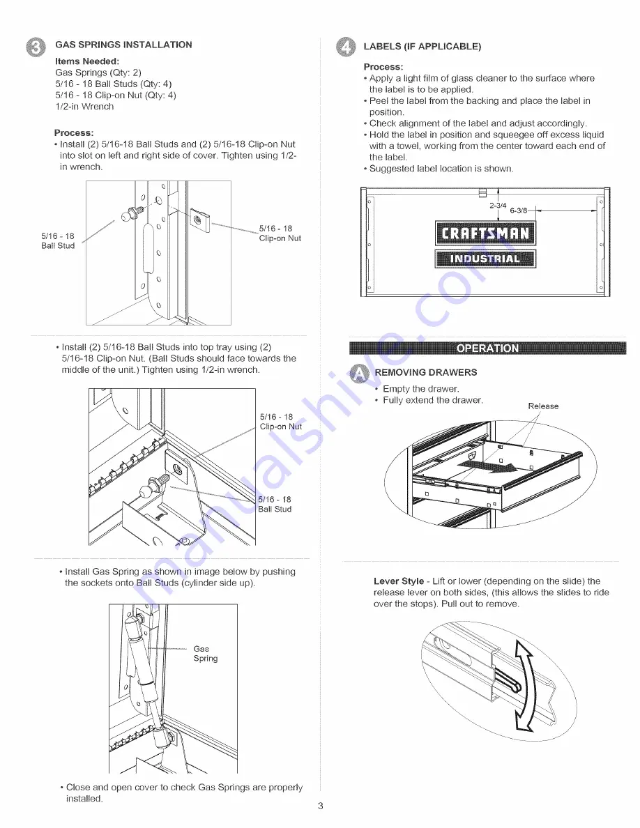 Craftsman 18383 Operator'S Manual Download Page 3